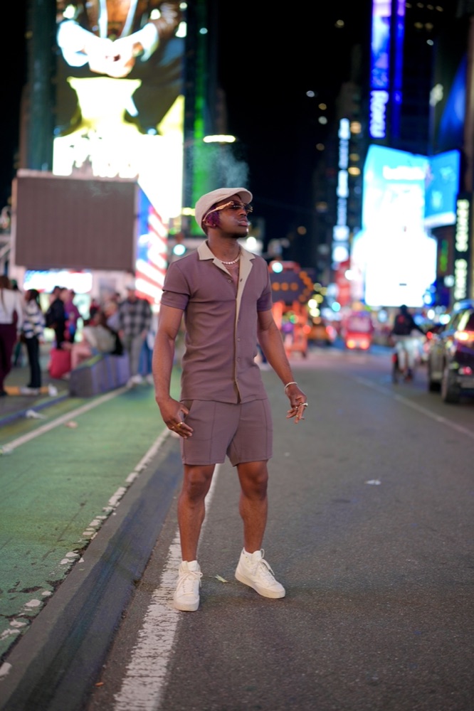 Dan G in Times Square
