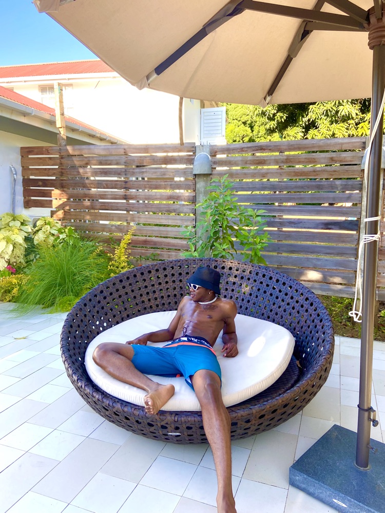 Dan G relaxing