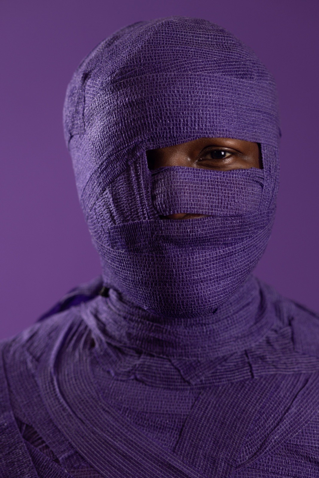 Dan G — purple wrap portrait